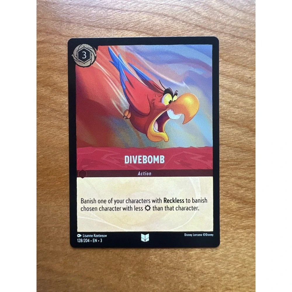 Disney Lorcana Into The Inklands Divebomb‎ 128/204 Cold-Foil Uncommon NMMT